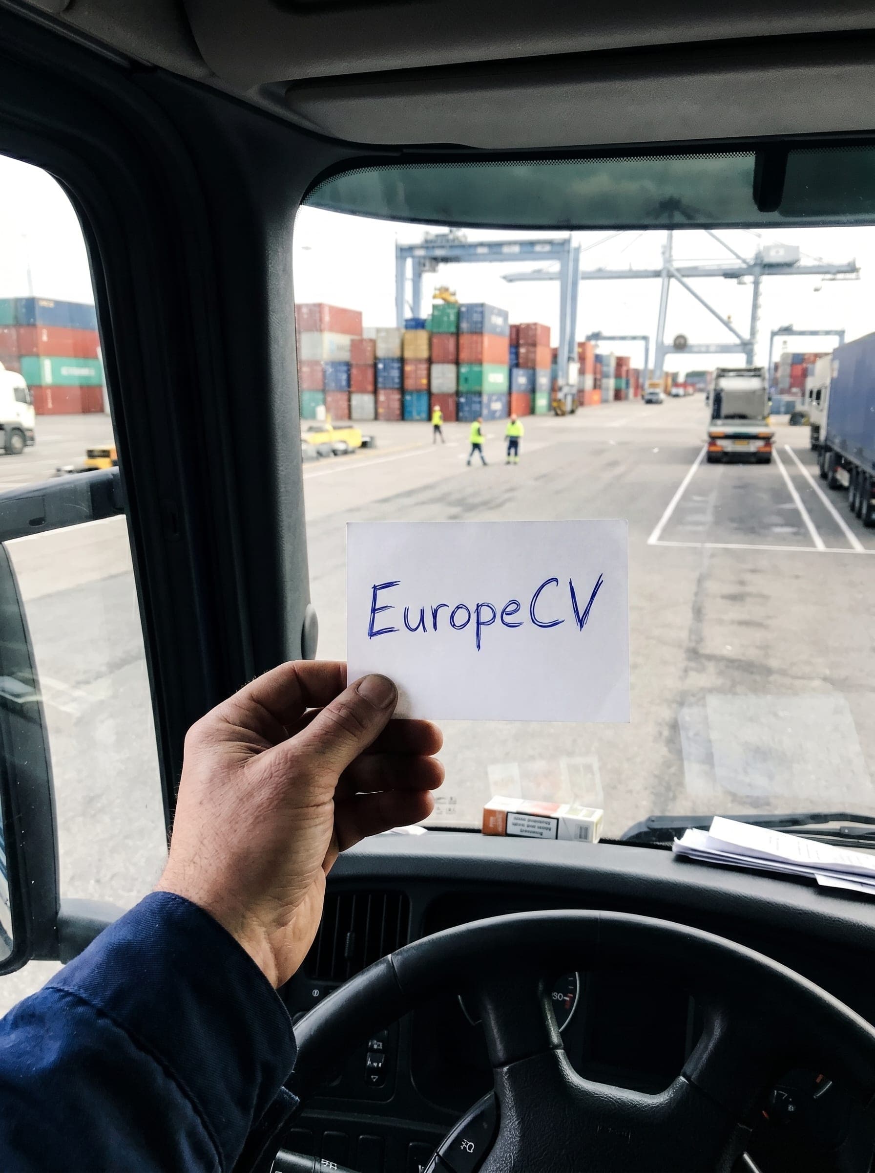 Truck Driver Netherlands Germany Jobs Truck driver preparing a European CV for logistics jobs in the Netherlands and Germany